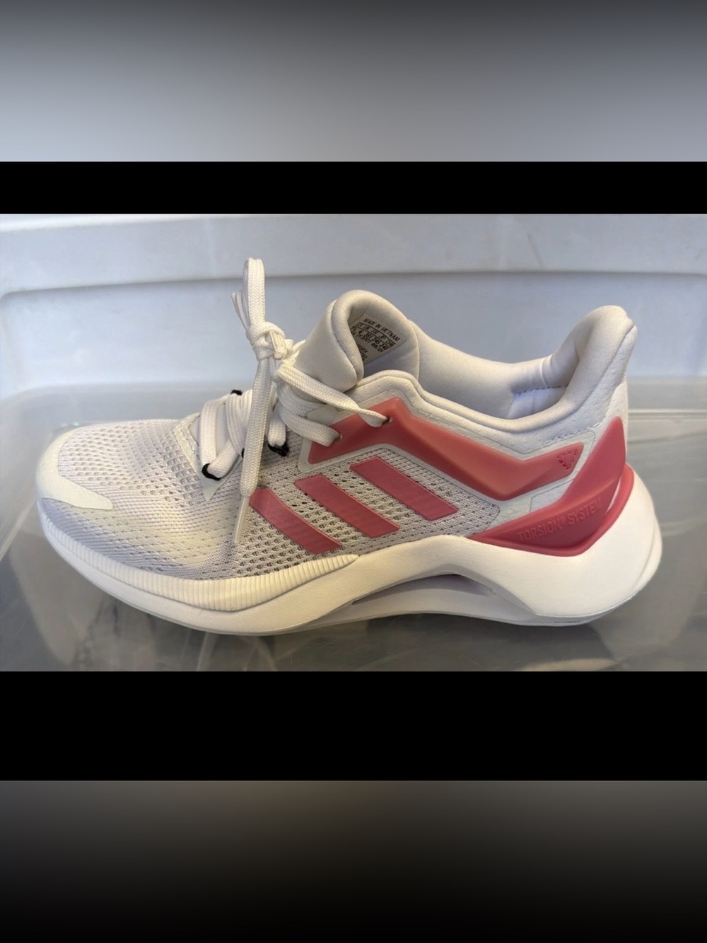 Adidas Women’s Prime green Torsion Athletic Sneakers White Pink Size 7.5 M US